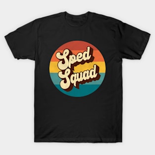 Sped Squad Retro 1970s Vintage Groovy Logo T-Shirt